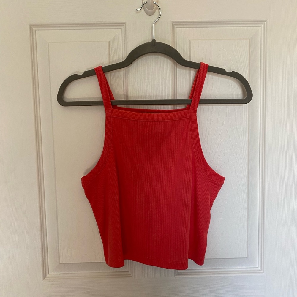 Red Cropped Tank